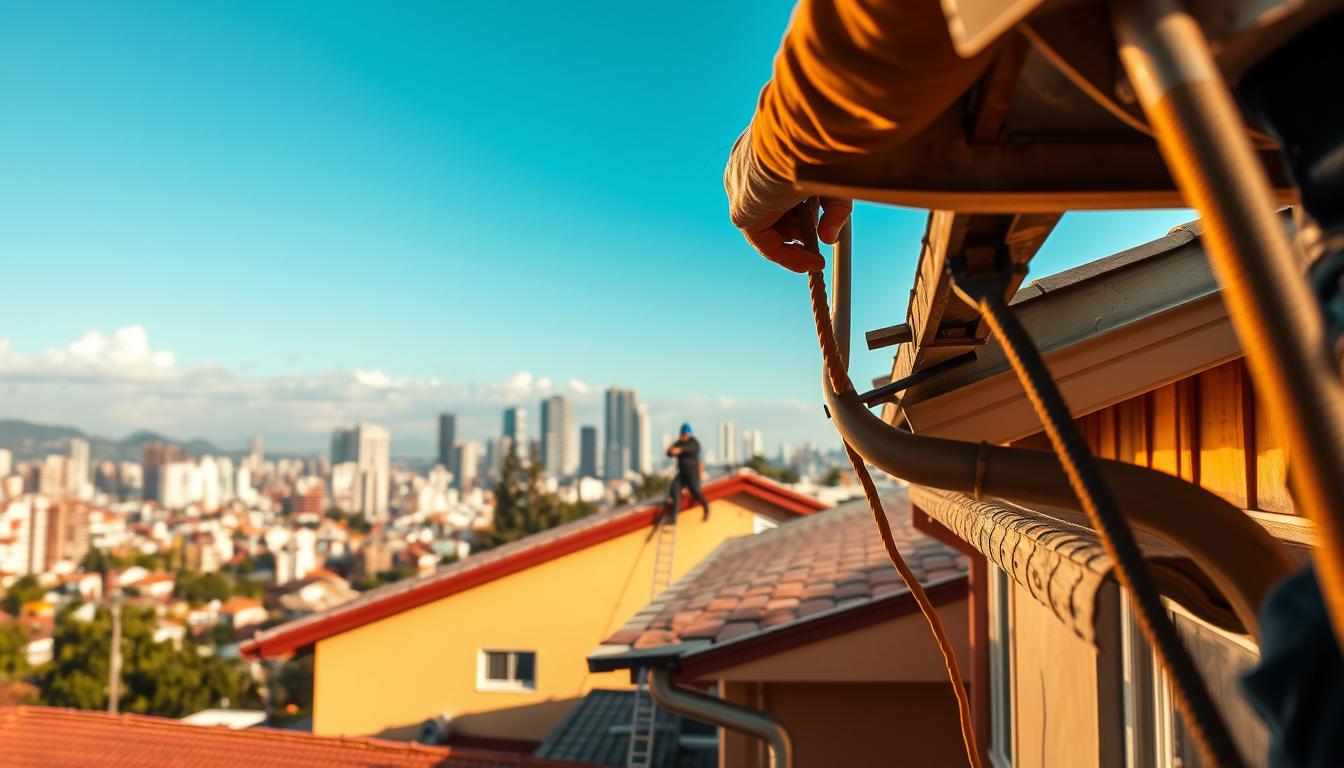Colocação de Calhas